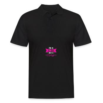 Röntgen CT-Techniker - Männer Poloshirt - Schwarz - Vorne - Kai (181cm)