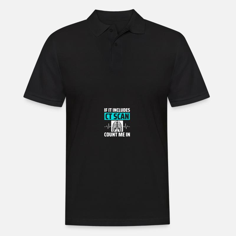 Röntgen CT-Techniker - Männer Poloshirt - Schwarz