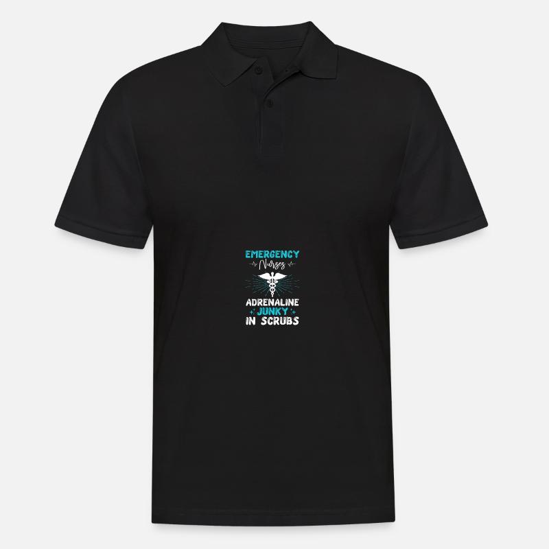 ER Krankenschwester Notfall Krankenschwester - Männer Poloshirt - Schwarz