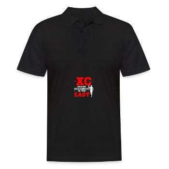 Cross-country skiing Runners Cross-country skiing - Men's Polo Shirt - black - Front - Kai (181cm)