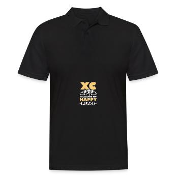 Cross-country skiing Runners Cross-country skiing - Men's Polo Shirt - black - Front - Kai (181cm)