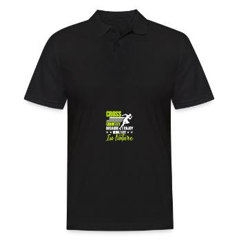 Cross-country skiing Runners Cross-country skiing - Men's Polo Shirt - black - Front - Kai (181cm)