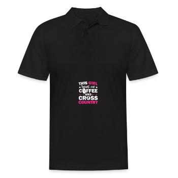 Cross-country skiing Runners Cross-country skiing - Men's Polo Shirt - black - Front - Kai (181cm)