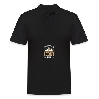 Pfadfinderführer - Männer Poloshirt - Schwarz - Vorne - Kai (181cm)