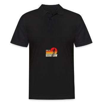 Pfadfinderführer - Männer Poloshirt - Schwarz - Vorne - Kai (181cm)