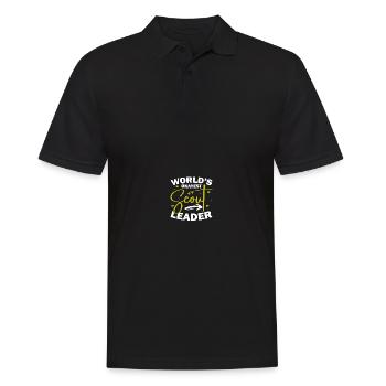 Pfadfinderführer - Männer Poloshirt - Schwarz - Vorne - Kai (181cm)