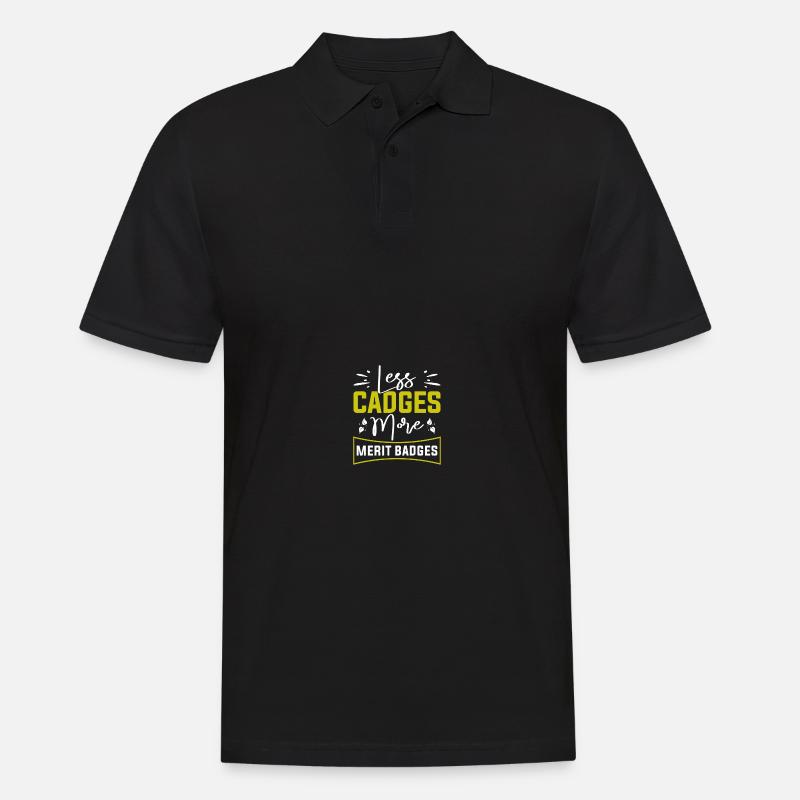 Pfadfinderführer - Männer Poloshirt - Schwarz