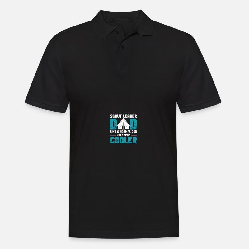 Pfadfinderführer - Männer Poloshirt - Schwarz