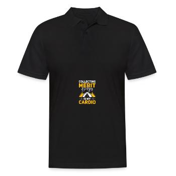 Pfadfinderführer - Männer Poloshirt - Schwarz - Vorne - Kai (181cm)