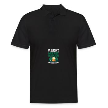 Pfadfinderführer - Männer Poloshirt - Schwarz - Vorne - Kai (181cm)
