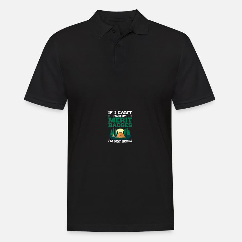 Pfadfinderführer - Männer Poloshirt - Schwarz