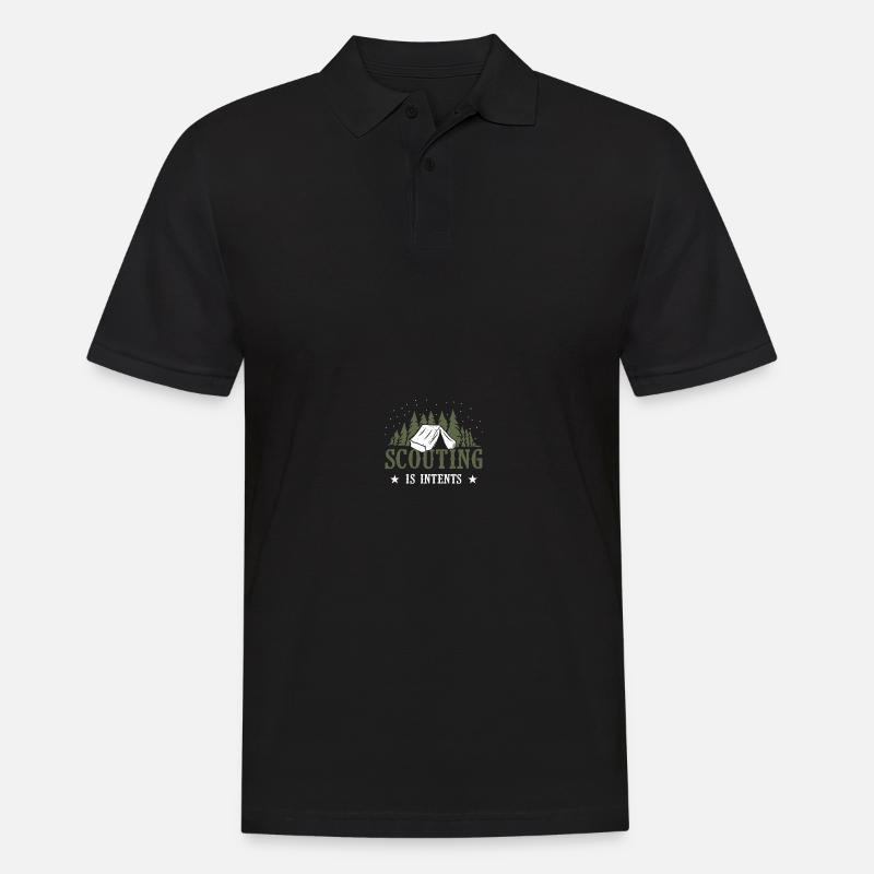 Scouting Pfadfinder - Männer Poloshirt - Schwarz