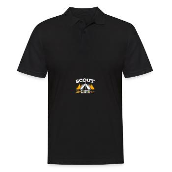 Scouting Scouts - Men's Polo Shirt - black - Front - Kai (181cm)