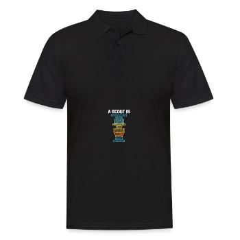 Scouting Scouts - Men's Polo Shirt - black - Front - Kai (181cm)
