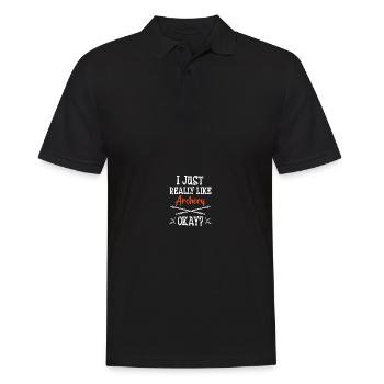 Archery Coach - Men's Polo Shirt - black - Front - Kai (181cm)