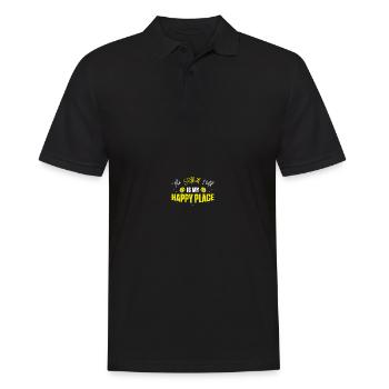 Baseball Softball Mama - Männer Poloshirt - Schwarz - Vorne - Kai (181cm)