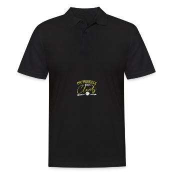 Baseball Softball Mama - Männer Poloshirt - Schwarz - Vorne - Kai (181cm)