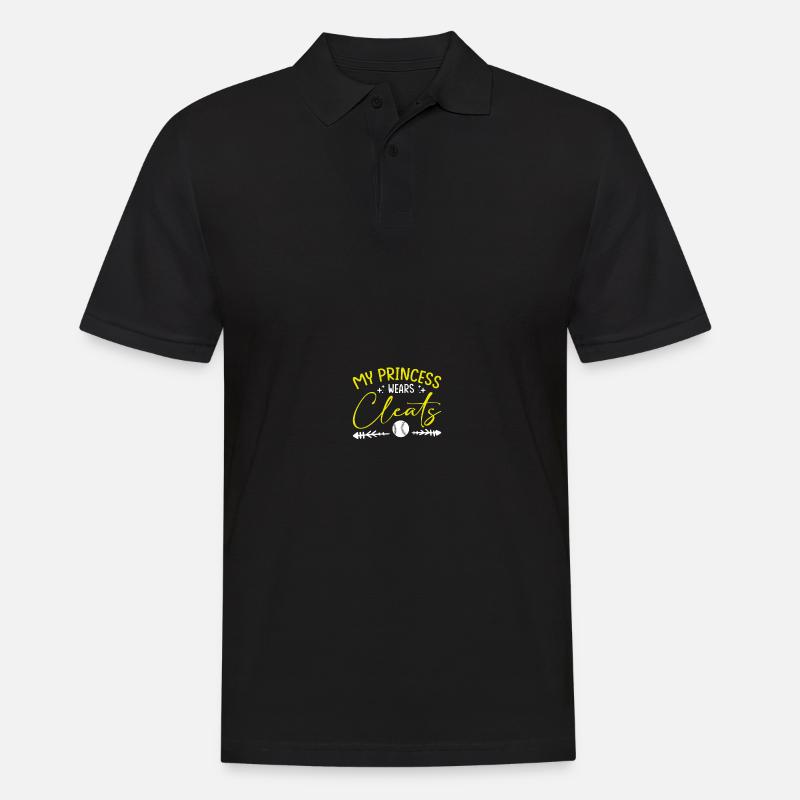 Baseball Softball Mama - Männer Poloshirt - Schwarz
