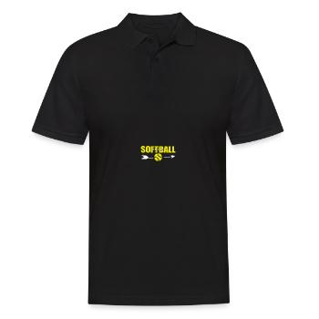 Baseball Softball Mama - Männer Poloshirt - Schwarz - Vorne - Kai (181cm)