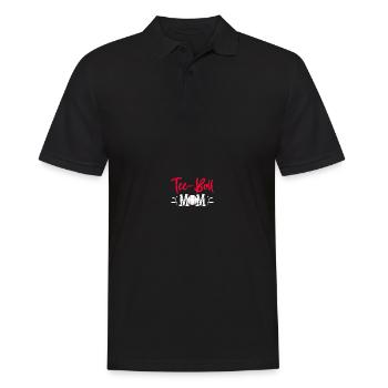 Teeball Tee Ball Tball Mom - Männer Poloshirt - Schwarz - Vorne - Kai (181cm)