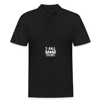 Teeball Tee Ball Tball Mom - Männer Poloshirt - Schwarz - Vorne - Kai (181cm)