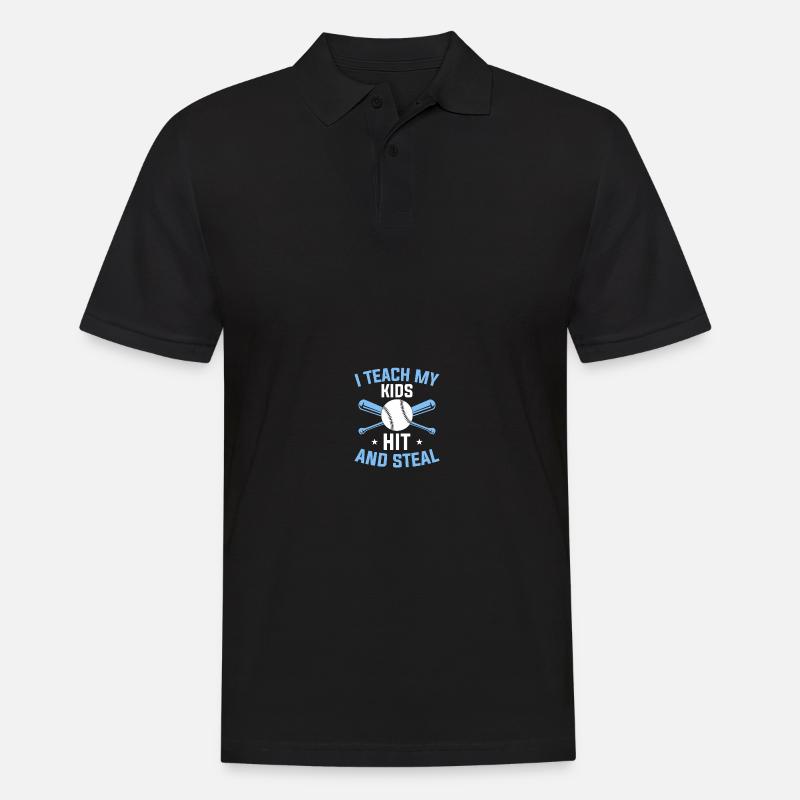 Baseball Mama - Männer Poloshirt - Schwarz