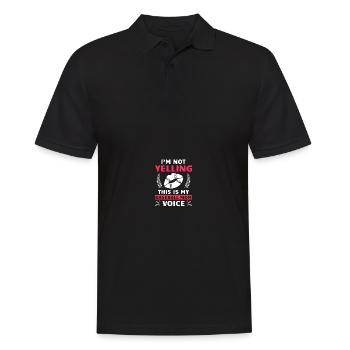Baseball Mama - Männer Poloshirt - Schwarz - Vorne - Kai (181cm)