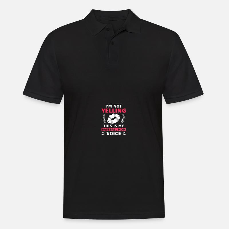 Baseball Mama - Männer Poloshirt - Schwarz