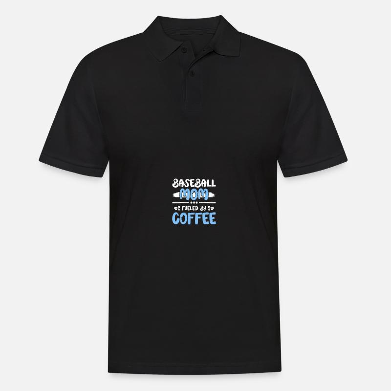 Baseball Mama - Männer Poloshirt - Schwarz