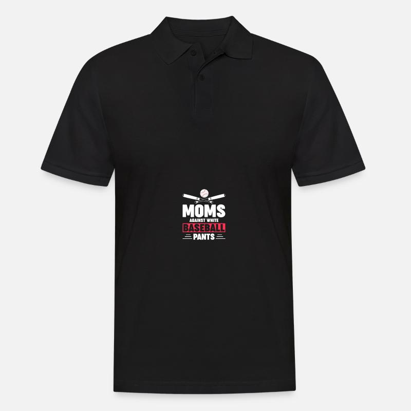 Baseball Mama - Männer Poloshirt - Schwarz