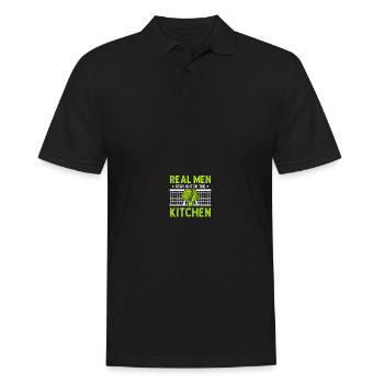 Pickle Ball Pickleball Kitchen - Men's Polo Shirt - black - Front - Kai (181cm)