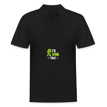 Pickle Ball Pickleball Cuisine - Polo Homme - noir - Devant - Kai (181cm)