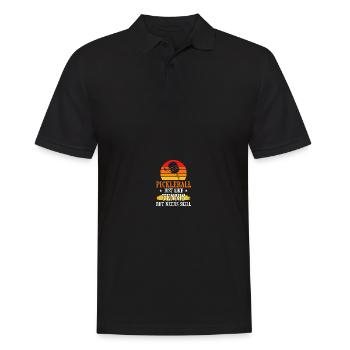 Pickle Ball Pickleball Kitchen - Men's Polo Shirt - black - Front - Kai (181cm)