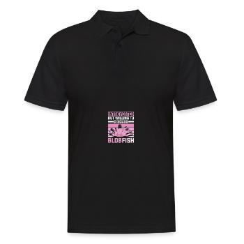 Blob Fish Blob Fish - Men's Polo Shirt - black - Front - Kai (181cm)