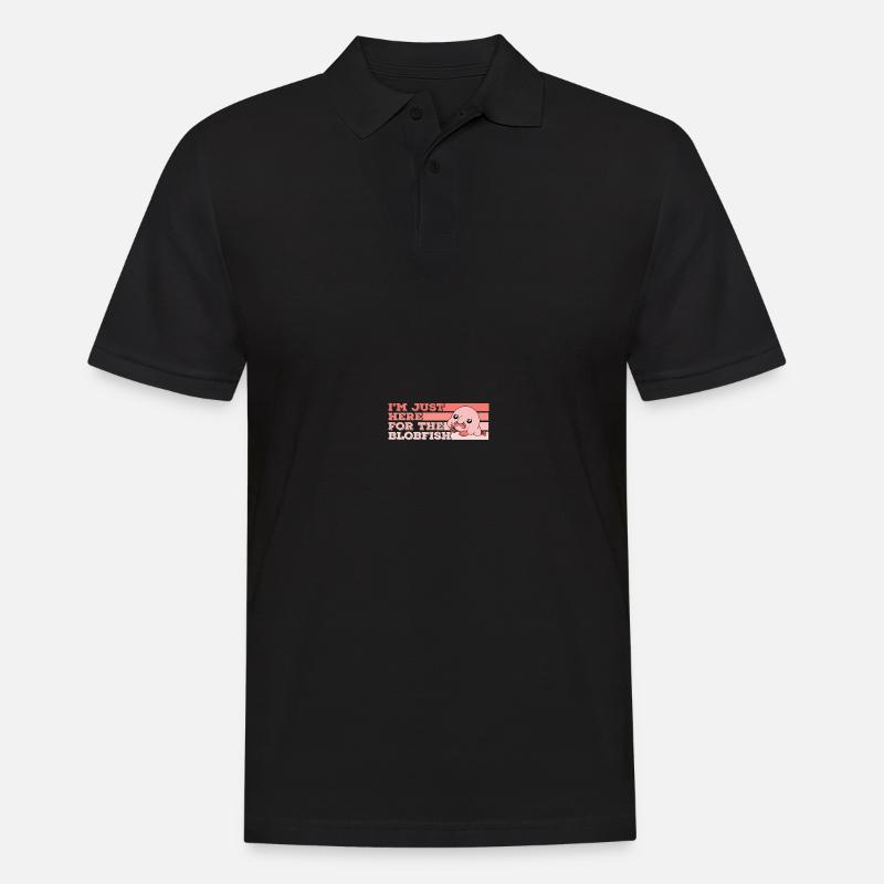 Blob-Fisch Blobfisch - Männer Poloshirt - Schwarz