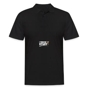 Lancer du poids sportif Athlétisme - Polo Homme - noir - Devant - Kai (181cm)