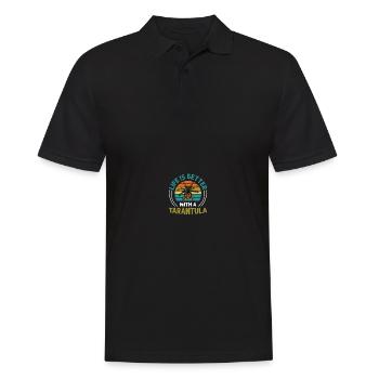 Spider Lovers Tarantula Owners - Men's Polo Shirt - black - Front - Kai (181cm)