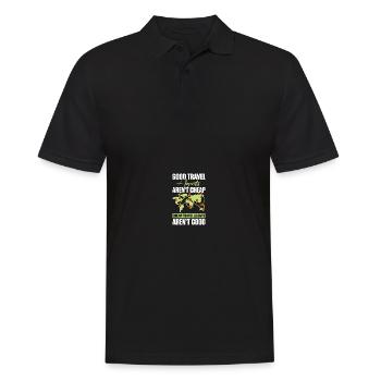 Urlaubsplaner Reisebüro Reisebüro - Männer Poloshirt - Schwarz - Vorne - Kai (181cm)