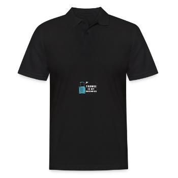 Urlaubsplaner Reisebüro Reisebüro - Männer Poloshirt - Schwarz - Vorne - Kai (181cm)