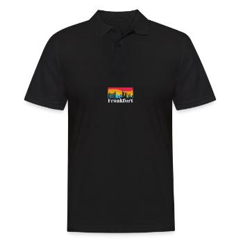 Frankfurt Retro Sights Hesse - Men's Polo Shirt - black - Front - Kai (181cm)