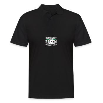 Gartenfreunde Rasenflüsterer Platzwart Geschenk - Männer Poloshirt - Schwarz - Vorne - Kai (181cm)