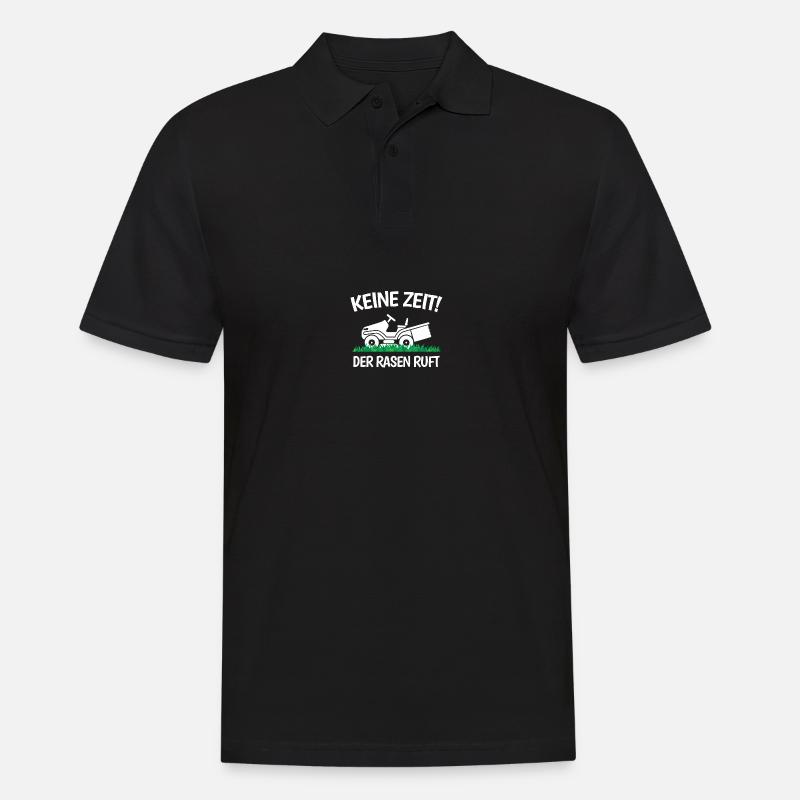 Gartenfreunde Rasenflüsterer Platzwart Geschenk - Männer Poloshirt - Schwarz