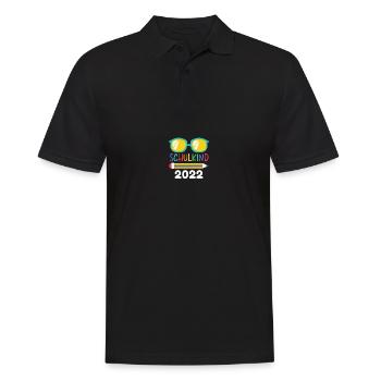 Schulkind 2022 Junge Einschulung - Männer Poloshirt - Schwarz - Vorne - Kai (181cm)