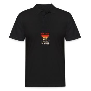 Jagd Jäger Jagen Jagdsprüche Geschenk - Männer Poloshirt - Schwarz - Vorne - Kai (181cm)