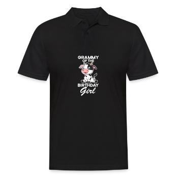 Grammy der Bday Party Girl Kuhmädchenparty Bday Pa - Männer Poloshirt - Schwarz - Vorne - Kai (181cm)