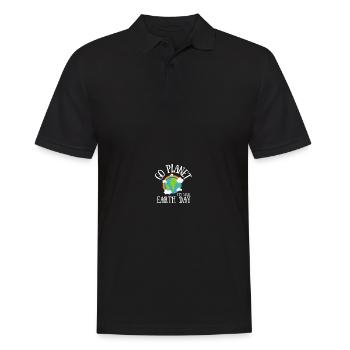 Go Planet It's Your Earth Day Rainbow - Männer Poloshirt - Schwarz - Vorne - Kai (181cm)