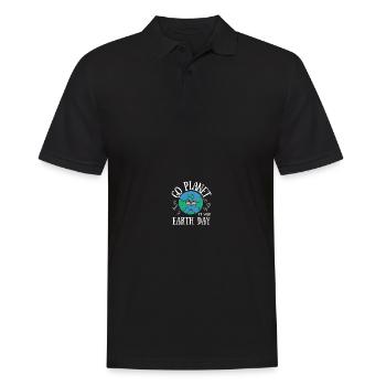 Go Planet It's Your Earth Day Rainbow - Männer Poloshirt - Schwarz - Vorne - Kai (181cm)