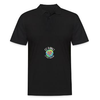 Go Planet It's Your Earth Day Rainbow - Männer Poloshirt - Schwarz - Vorne - Kai (181cm)