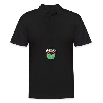 Go Planet It's Your Earth Day Rainbow - Männer Poloshirt - Schwarz - Vorne - Kai (181cm)