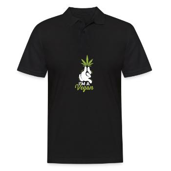I am a vegan smoker poison - Men's Polo Shirt - black - Front - Kai (181cm)
